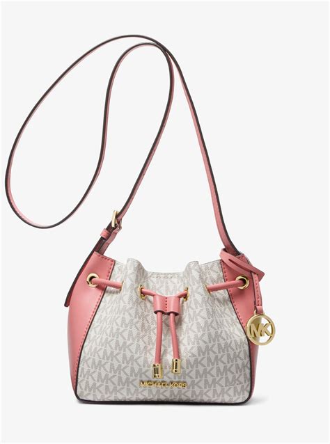 pink bucket bag michael kors|Michael Kors phoebe bucket bag.